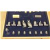 Image 2 : Man Ray Style Minimalist Abstract Chess and Checkers Set with 32 Pieces and Wooden Board in
