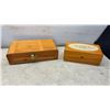 Image 2 : Assortment of Wooden Jewelry and Keepsake Boxes Including Lane Cedar Box with Floral Design