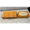 Image 3 : Assortment of Wooden Jewelry and Keepsake Boxes Including Lane Cedar Box with Floral Design