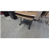 Image 4 : Adjustable Rolling Computer Desk with Top Shelf, Keyboard Tray, and Bottom Shelf