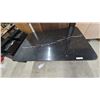 Image 2 : Black Marble-Top Dining Table, 29”×60”×40”