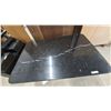 Image 3 : Black Marble-Top Dining Table, 29”×60”×40”