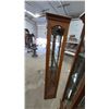Image 5 : Curved Top Oak and Glass Display Cabinet, 3 Glass Shelves, Mirrored Back, 78”×50”×12.6”