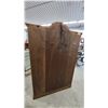 Image 6 : Curved Top Oak and Glass Display Cabinet, 3 Glass Shelves, Mirrored Back, 78”×50”×12.6”