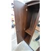 Image 4 : 3-Door Wardrobe with Center Mirror, Interior Shelves, and Hanging Rod