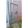 Image 3 : Two White Aluminum Storm Doors, One with Glass, One with Screen and Glass