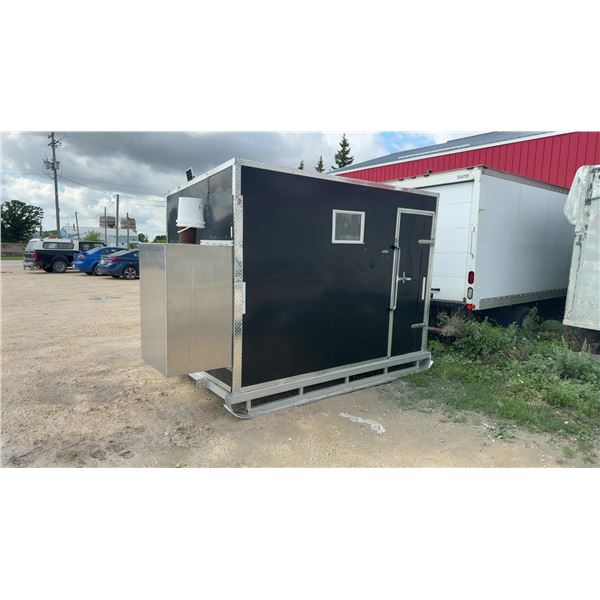 2018 Professionally Built All-Aluminum 6x10 Insulated Ice Fishing Shed - Wood Stove, 5 Fish Holes