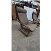 Image 4 : Pair of Mid-Century Modern Bentwood and Upholstered Armchairs