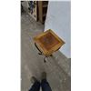 Image 3 : Wrought Iron and Wood Accent Table, 31”×12”×12”