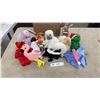 Image 1 : Ty Beanie Babies Lot Including Pinky, Fuzz, Bucky, Stinky, Hippity, Flutter, Yukon