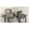 Image 5 : Five Vintage Hand-Crank Meat Grinders
