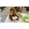 Image 4 : 8 Ty Beanie Babies Monkey, Alligator, Moose and Caterpillar with