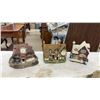 Image 2 : Four Lilliput Lane Miniature Cottages with COA’s, Two Quartz Clock Houses and Christmas Toy Store