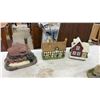 Image 3 : Four Lilliput Lane Miniature Cottages with COA’s, Two Quartz Clock Houses and Christmas Toy Store