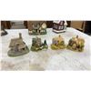 Image 6 : Four Lilliput Lane Miniature Cottages with COA’s, Two Quartz Clock Houses and Christmas Toy Store