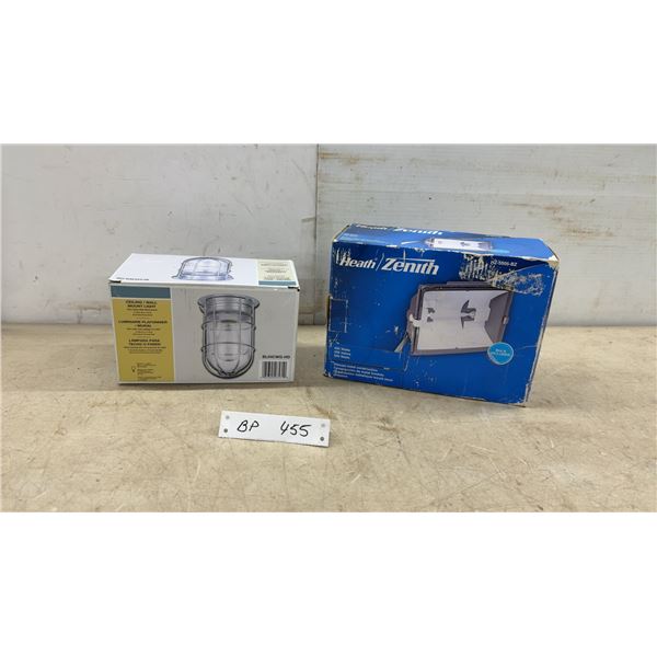 New: Heath/Zenith Weather-Resistant Metal Ceiling/Wall Mount Light