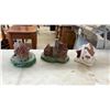 Image 7 : Classic Window Cling Sheets, Merry Christmas Sign, Ceramic Christmas Village