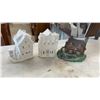 Image 8 : Classic Window Cling Sheets, Merry Christmas Sign, Ceramic Christmas Village