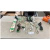 Image 1 : Three Power Strips and 9 Small Extension Cords, 10 - 12 Feet