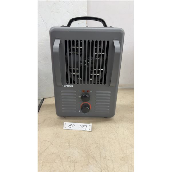 New Optimus H-3010 1500W Portable Electric Heater With Thermostat and Fan
