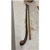 Image 3 : Vintage Wooden Advertising Yardsticks, Walking Canes / Sticks, and Long-Reach Grabber Tool