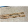 Image 7 : Vintage Wooden Advertising Yardsticks, Walking Canes / Sticks, and Long-Reach Grabber Tool