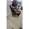 Image 2 : Wicker Patio Chair with Red Cushions