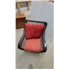 Image 3 : Wicker Patio Chair with Red Cushions