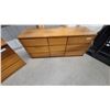 Image 5 : Pair of Mid-Century Modern Nine-Drawer Teak Dressers with Integrated Pulls 24”×58”×18”