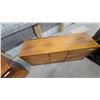 Image 6 : Pair of Mid-Century Modern Nine-Drawer Teak Dressers with Integrated Pulls 24”×58”×18”