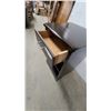 Image 4 : Dark Brown Wood Nightstand with Drawer and Two Shelves 26”×16”×14”