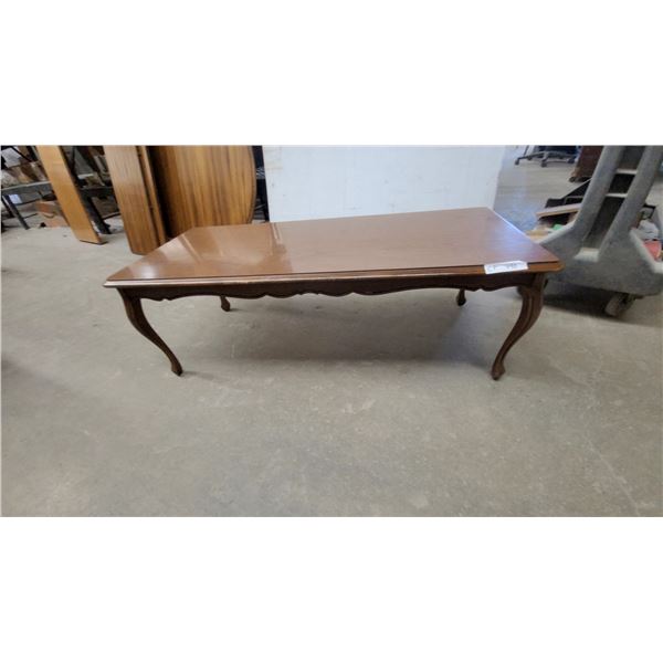 Rectangular Coffee Table with Cabriole Legs 16”×48”×21”