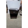 Image 1 : Brown Single-Drawer Nightstand with Open Shelf 27”×19”×16”