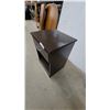 Image 3 : Brown Single-Drawer Nightstand with Open Shelf 27”×19”×16”