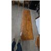 Image 3 : Oak Console Table with Drawer and Cane Shelf. 26”×52”×15”
