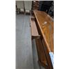 Image 5 : Oak Console Table with Drawer and Cane Shelf. 26”×52”×15”