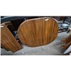 Image 2 : Oak Dining Table and 6 Ladder-Back Chairs with 2 Leaves