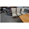 Image 7 : Dining Table with Geometric Veneer, Double Pedestal, and 6 Chairs