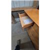 Image 6 : Light Wood Sideboard with Two Cabinets and 5 Drawers. 34”×58”×18”