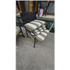 Image 4 : Six Patio Chairs, with Green Cushions, stackable