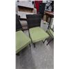 Image 5 : Six Patio Chairs, with Green Cushions, stackable