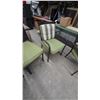 Image 6 : Six Patio Chairs, with Green Cushions, stackable