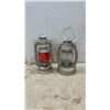 Image 2 : Three Oil Lanterns, 1 Converted to Electric