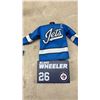 Image 2 : Winnipeg Jets and Moose Bobbleheads, Wheeler Mini Jersey, Hockey Manitoba Patch
