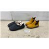 Image 1 : Longbay Fleece-Lined Slippers, Sz L, with Tags and Remonte TEX Yellow Leather Chelsea Boots, Sole