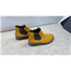 Image 4 : Longbay Fleece-Lined Slippers, Sz L, with Tags and Remonte TEX Yellow Leather Chelsea Boots, Sole