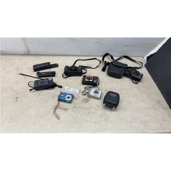 Kodak Instamatic X-15F, Canon PowerShot A520, Insignia 7.0 Megapixels Cameras