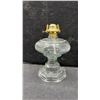 Image 4 : Vintage Silver-Plated Vanity Set, Beaded Purse, Ladies Hat, and Oil Lamp