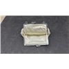 Image 6 : Vintage Silver-Plated Vanity Set, Beaded Purse, Ladies Hat, and Oil Lamp