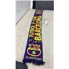 Image 4 : Black Leather Winter Gauntlets and FC Barcelona Knitted Fan Scarf